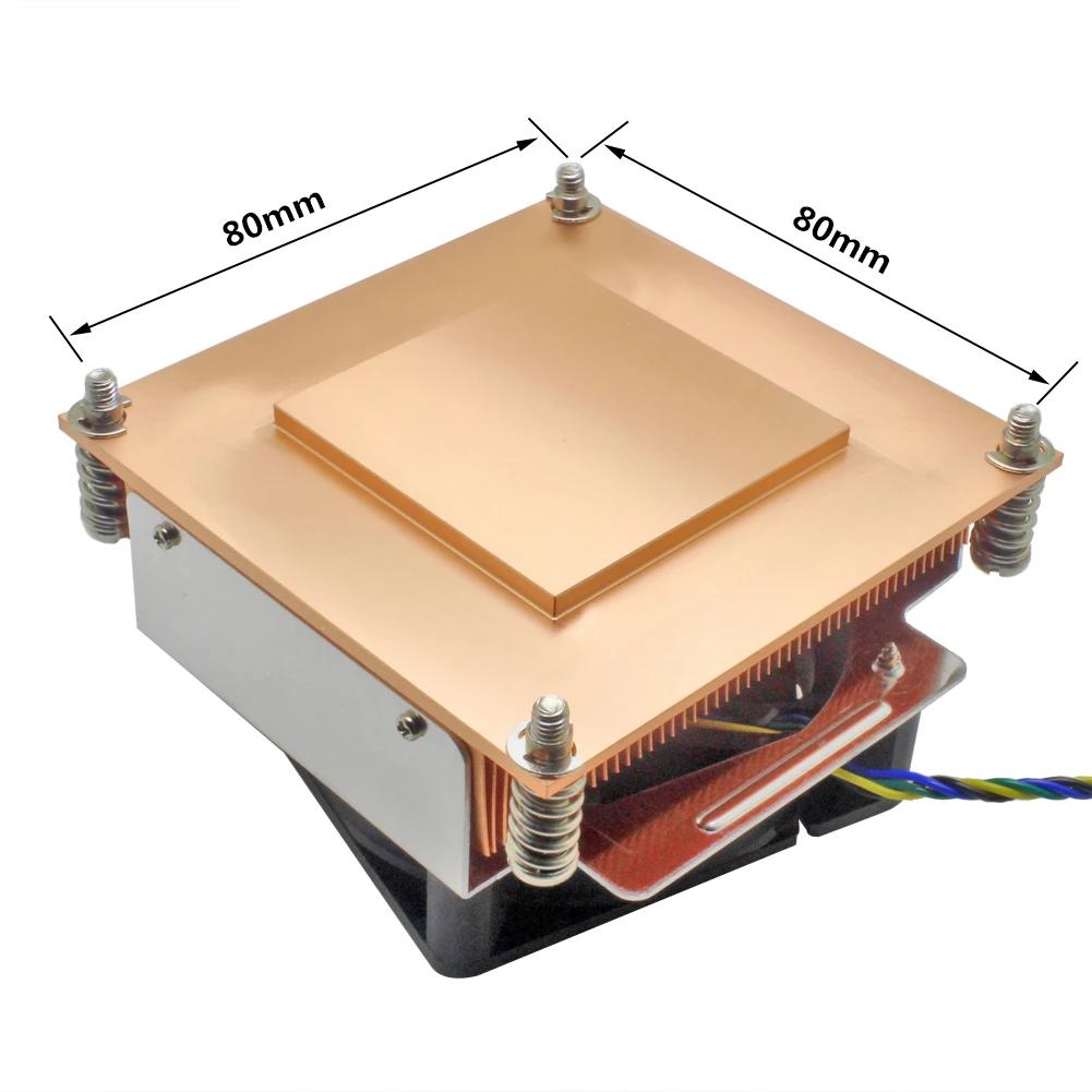 2U сервер процессор кулер охлаждающий вентилятор медный радиатор для Intel Xeon LGA 2011 2066 промышленная рабочая станция Компьютер активное охлаждение