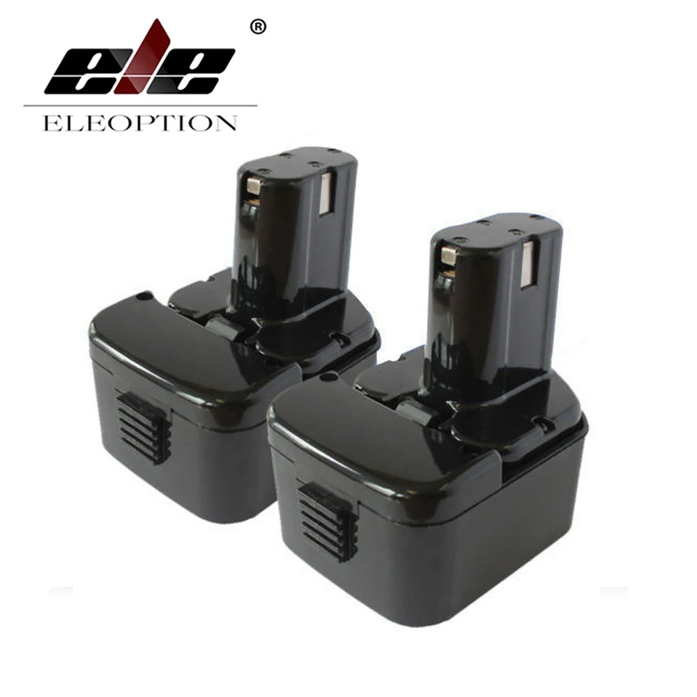 

ELEOPTION 2 PCS 12V 2.0AH 2000mAh Rechargeable Battery For HITACHI EB1226HL EB1212S EB1220RS EB1220HL Power Tool