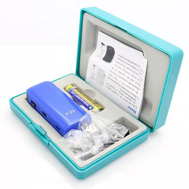 

Personal AXON F-22 Wired Volume Adjustable Voice Sound Amplifier Best Deaf Hearing Aid w/ Belt Clip Ear Care Health Products