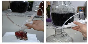 

1PC Food Grade Plastic Siphon Filter Skin Slag Filter Transfer Bottle Wine Press Device Brewing Tool