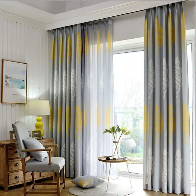 Moderne Style Nordique Rideau Salon Americain Style Campagnard