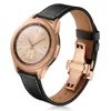 22mm 20mm Luxury Genuine Leather Strap for Samsung Galaxy Watch 3 Band 45mm 41mm 46mm Active 2 Bracelet Butterfly Buckle Belt ► Photo 1/6