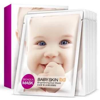 

10pcs/lot BIOAQUA baby muscle color eye mask Care Moisturizing Soothing Eye Dilute Heiwenjuan eye Cream Skin are 10g