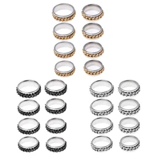 Для тренировки пальцев Спиннер-Спиннер Размер 6-13 цепь из нержавеющей стали вращающееся кольцо Снятие тревоги