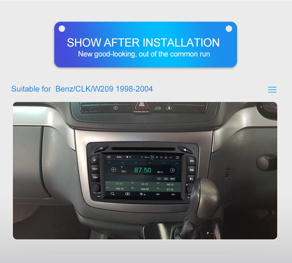 Flash Deal Isudar Octa Core 2 Din Car Multimedia Player Android 9 For Mercedes/Benz/W209/W203/Viano/W639/Vito Auto Radio RAM 4GB FM GPS DSP 5