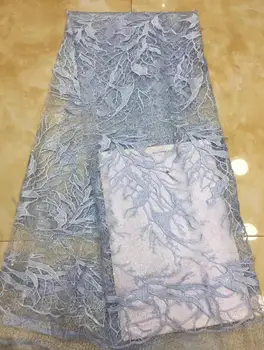 

best quality yaking-3.1313 embroidered African Tulle Lace Fabric African French Lace Fabric with embroidery