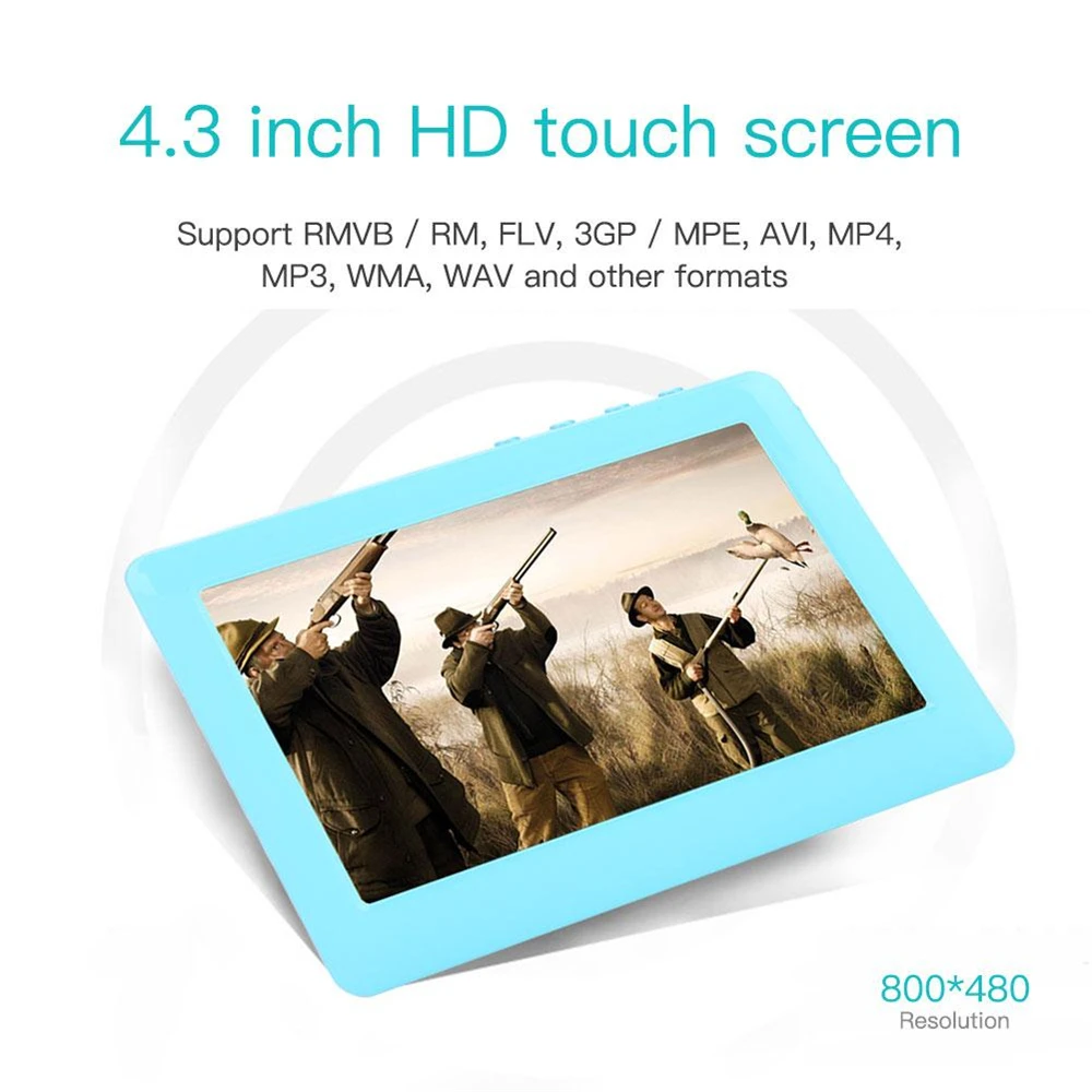 High Quality 4.3 Inch Touch Screen 8GB MP3 MP4 MP5 Player Digital Video Media TV OUT Support TF Card Music Player