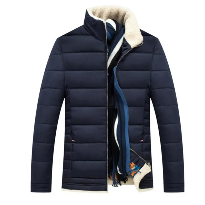2016 Men s Down Jackets Mens Brand Thick Warm Fur Collar Hooded Duck Down Coat Male