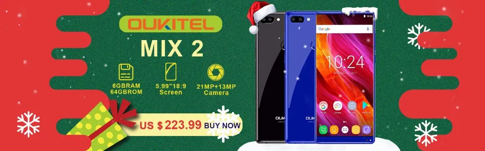 Oukitel C8 18:9 Дисплей 5." Смартфон Android 7.0 MT6580A 4 ядра 3000 мАч 2 ГБ+ 16 ГБ отпечатков пальцев 13MP мобильного телефона