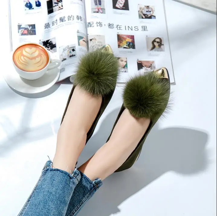 faux fur mules women