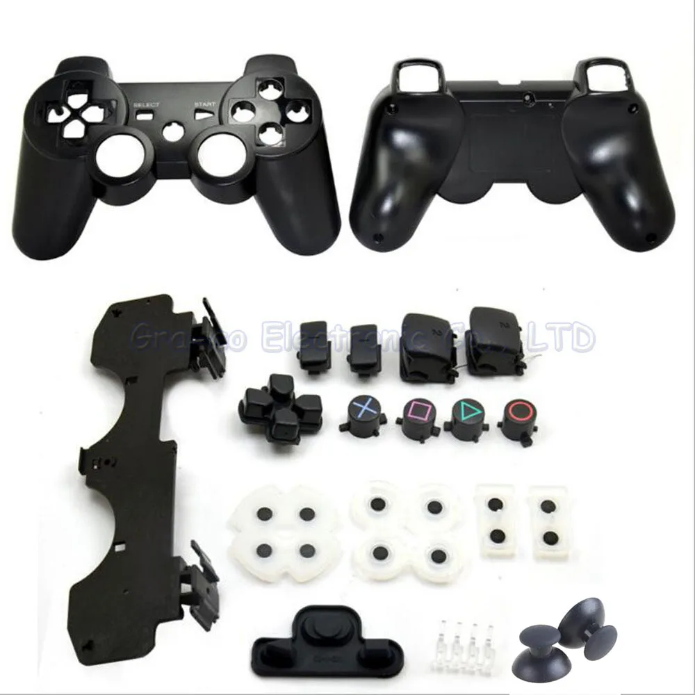 

10set For PS3 gamepad Housing Cover Case with Full Button Accesories kits for sony ps3 Controller Shell