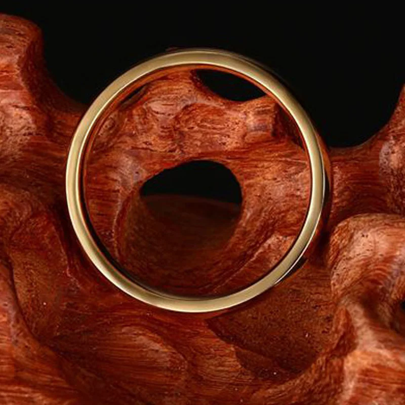 Meaeguet 4 мм широкий золотой цвет нержавеющая сталь обручальное кольцо обручальные кольца для мужчин и женщин ювелирные изделия США размер 5-12