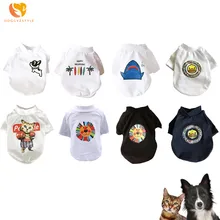 DOGGYZSTYLE летняя одежда для собак, тонкая дышащая футболка для щенков, жилет для маленьких больших собак, чихуахуа, йоркширского терьера