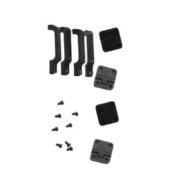 1 комплект черные пластиковые дверные петли для автомобиля и двери набор с ручками для 1:10 Rc Гусеничный Traxxas trtrx4