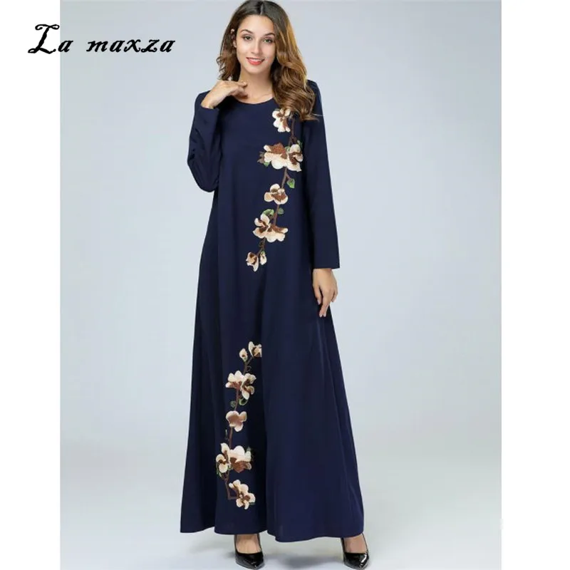 Abaya мусульманское платье макси Dot желтый одеяние мусульмане Longue ислам Дубаи мусульманский скромное платье