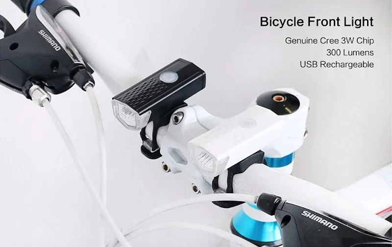 Flash Deal Rechargeable USB LED Bicycle Bike Flashlight Lamp MTB Front Bicycle Cycling Light Headlight Headlamp Bike Bycicle Light #244509 3