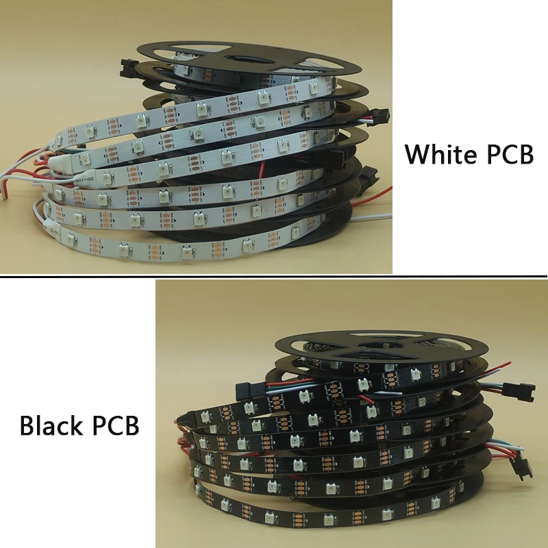 Светодиодные ленты WS2812B ws2812 IC RGB индивидуально адресуемые светодиодные 5050 s