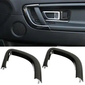 

4Pcs Carbon Fiber Style Interior Door Handle Cover Trim for Land Rover Discovery Sport 15-18 ABS Material car accessories