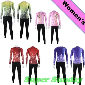 

Women's Spring & Autumn Cycling Jerseys Winter Cycling Jersey Female Long Sleeve Fleece Sports Riding Suits Free Shipping