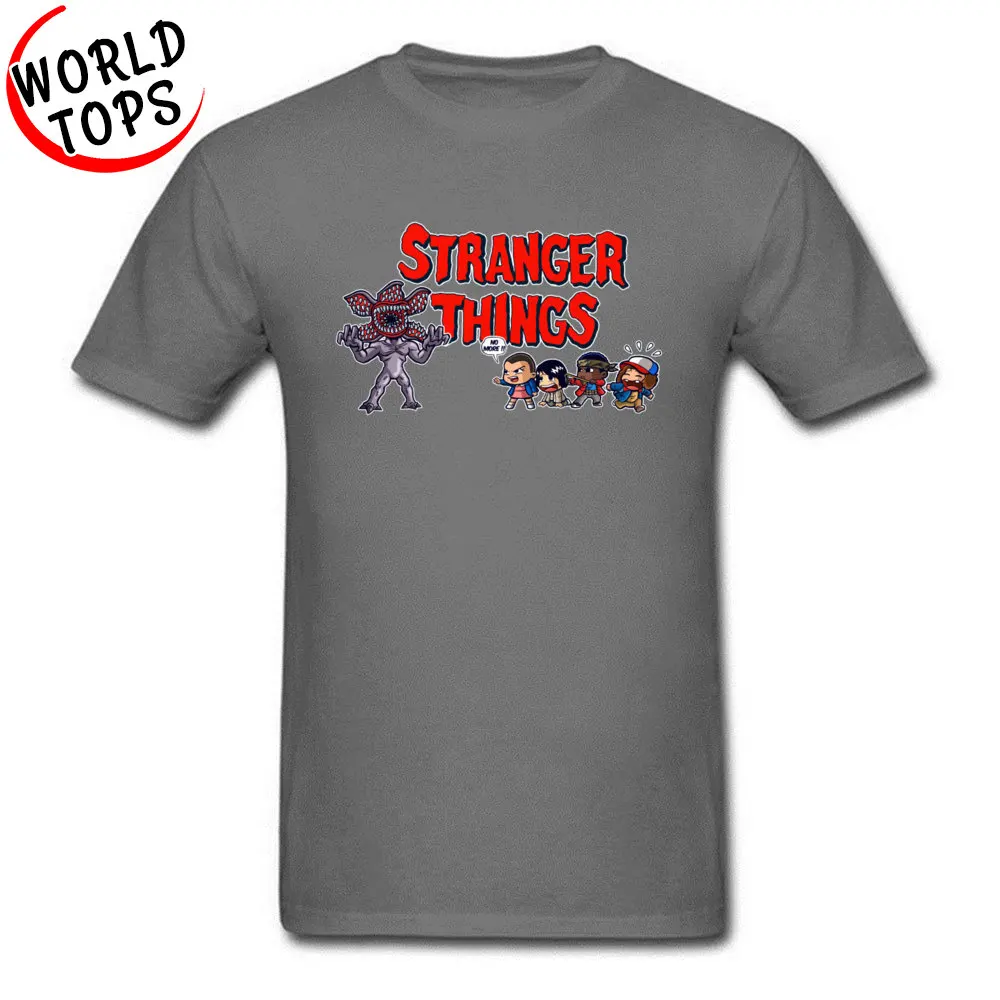 Latest Men T Shirt Demogorgon vs kids Fitness Tight Tees Pure Cotton Short Sleeve Design Tops & Tees O Neck Drop Shipping Demogorgon vs kids carbon