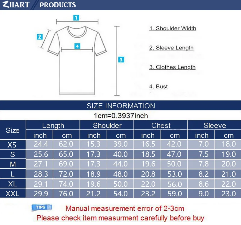 Prodoh Size Chart