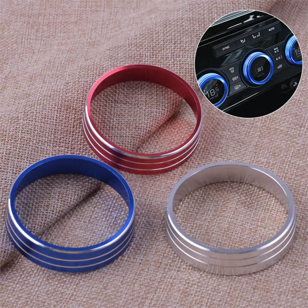

DWCX 3pcs A/C Heater Climate Control Switch Buttons Knobs Cover Trim Ring Fit For Mitsubishi Lancer Outlander