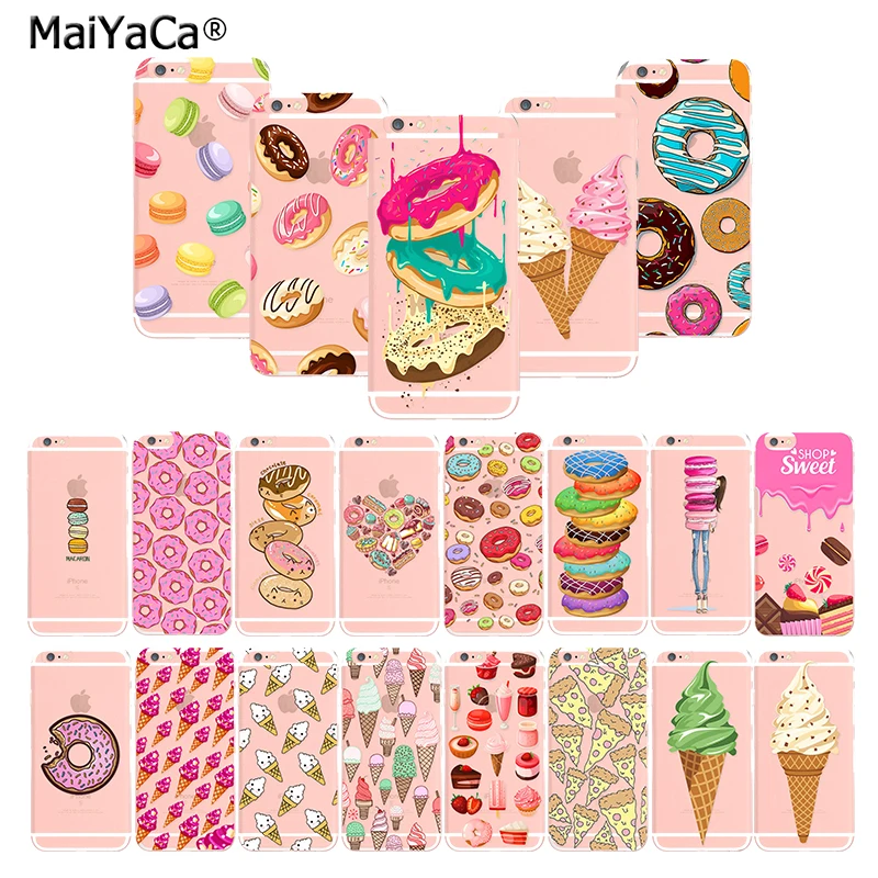 

MaiYaCa Cute ice Cream on sell Soft Silicon TPU Phone Case Cover For iphone 6 6s 7 8 Plus 5 5s SE X XS XR XS MAX back cover