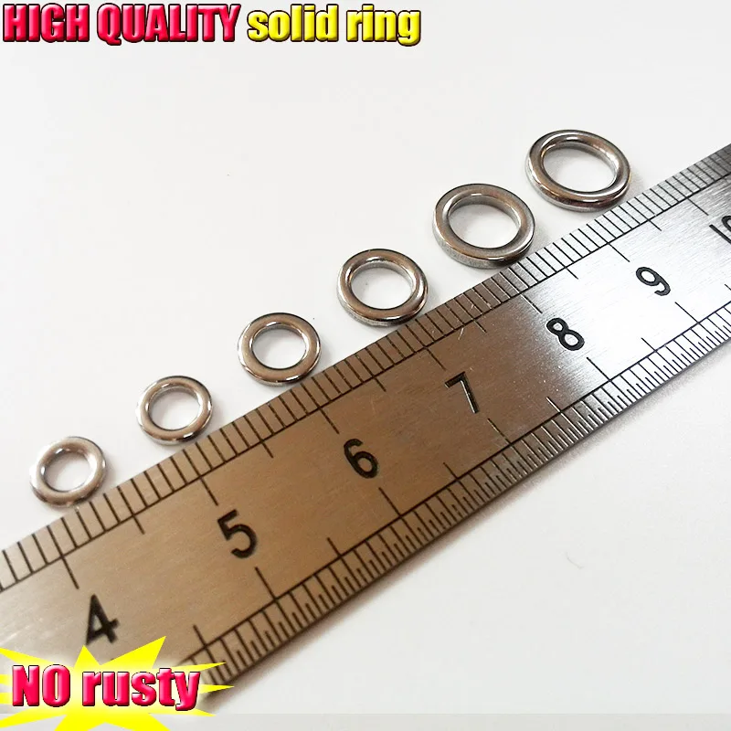 

2018 fishing solid ring not rusty high density stainless steel size choose 30pcs/lot+10pcs=40pcs/lot