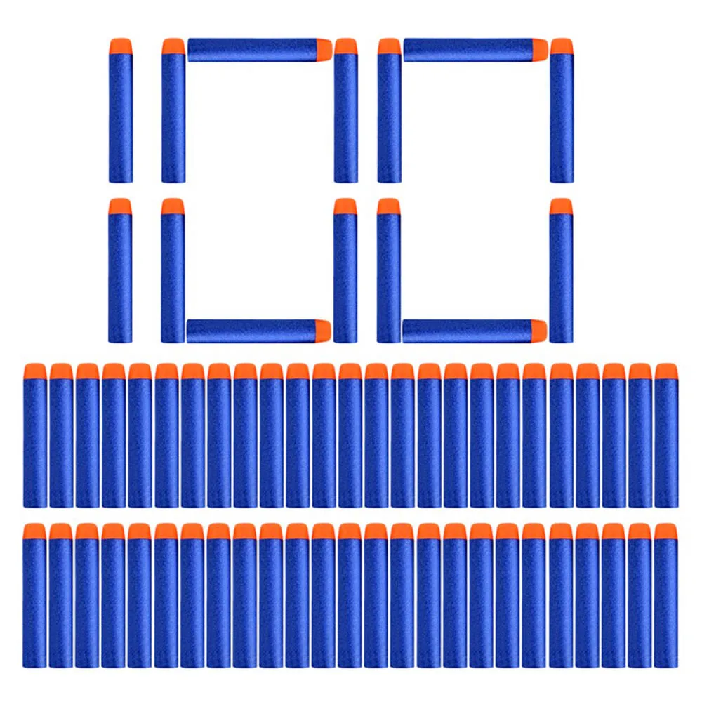Для nerf дартс мягкая пустотелая головка пули запасная игрушка дартс пули пена безопасная присоска Пуля для игрушечного пистолета с 22 зажимом для перезарядки