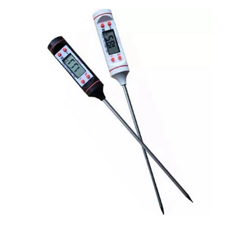 

Digital Probe Meat Thermometer Kitchen Cooking Bbq Food Stainless Steel Water Milk Tools Large Screen Display -50~300 Centigrade