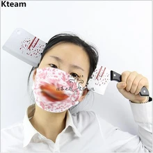 New Halloween Jokes Gags Pranks Maker Trick Fun Novelty Funny Gadgets Blague Tricky Toy Simulation False Knife Toys Clown Mask