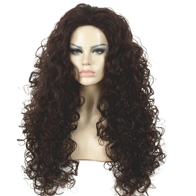 Buy StrongBeauty Women's Wigs Synthesis Long Curly Hair Dark Brown Full Wig