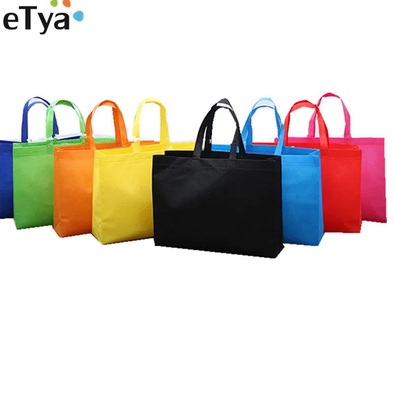 eTya Women Foldable Shopping Bag Reusable Eco Large Unisex Fabric Non-woven Shoulder Bags Tote grocery cloth Bags Pouch eTya Women Foldable Shopping Bag Reusable Eco Large Unisex Fabric Non-woven Shoulder Bags Tote grocery cloth Bags Pouch