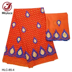 Millylace высокое качество в нигерийском стиле хлопок вуаль кружево ткань 7 ярдов вышивка сухое кружево для повседневной вечеринки одежда шарф