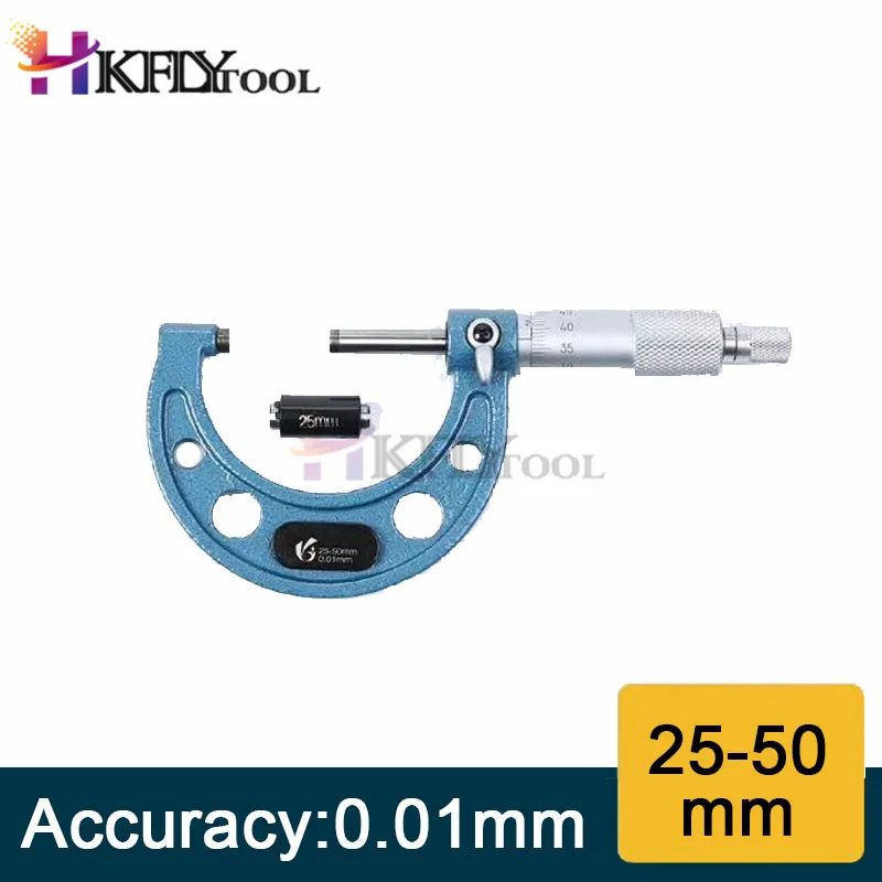 4 шт. Внешний Набор микрометров машинист инструмент 0-" 0-100 мм 4 Точность 0,01 мм точность карбида набор микрометров