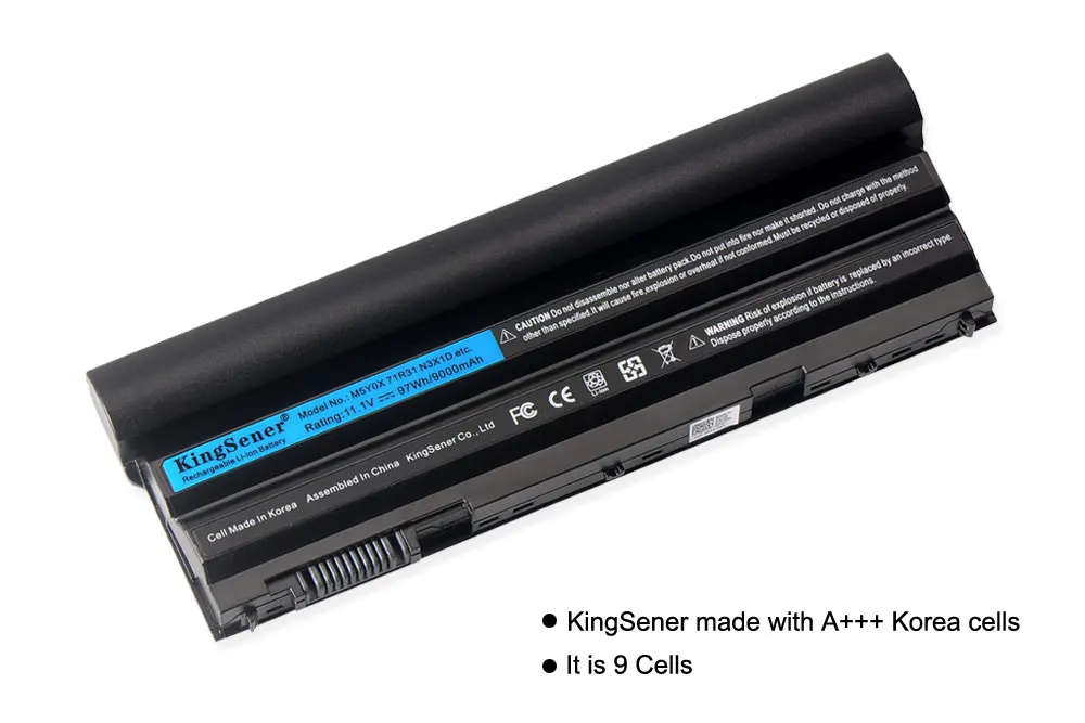  KingSener M5Y0X Laptop Battery for DELL Latitude E6420 E6520 E5420 E5520 E6430 E5530 E5430 71R31 NH