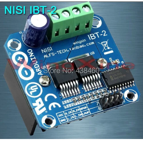 

Double BTS7960B 43A Motor Driver High-power module/smart car driver