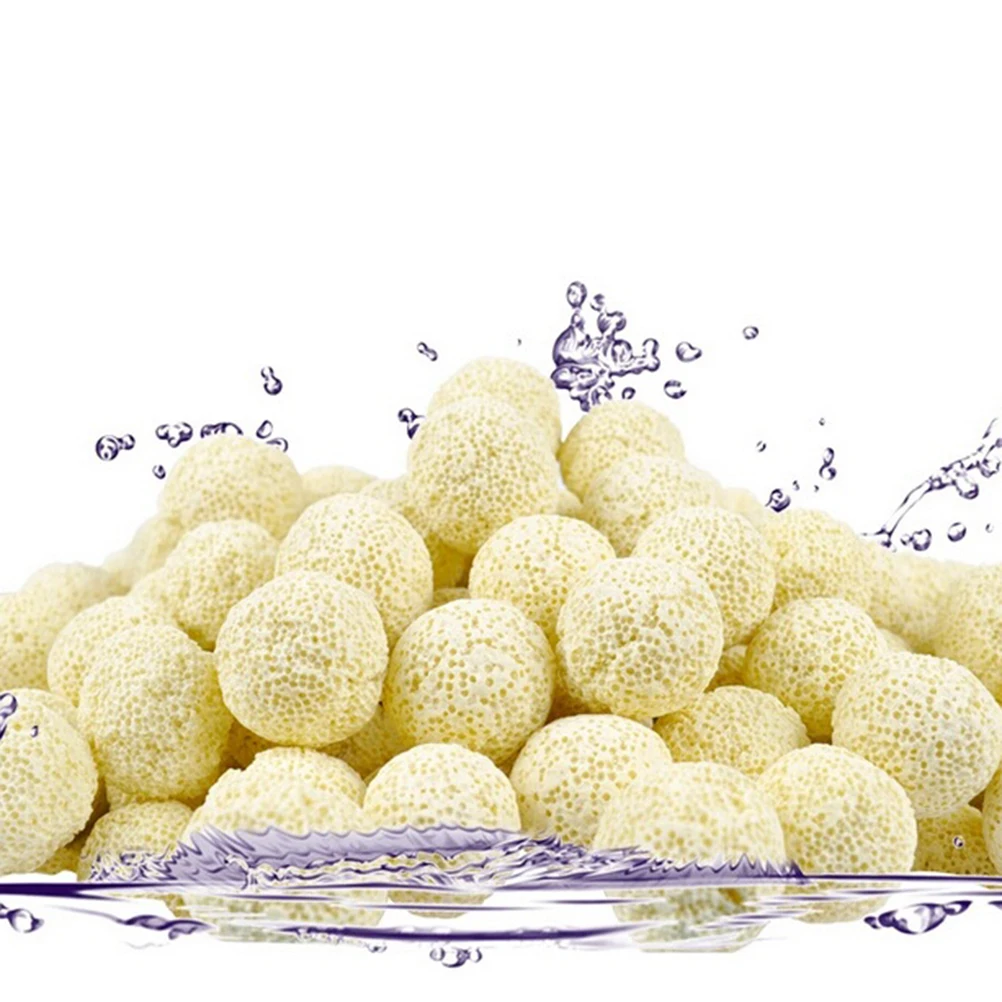 

10PCS Ceramic Ball Bio Porous Filter Media Net Bag Biological aquarium Filter Nitrifying Bacteria Material Cleaning Tools Yellow
