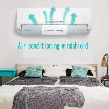 

Adjustable Air Conditioner Cover Airconditioner Deflector Baffle Shield Wind Guide Month Straight Anti-wind Shield Air Condition