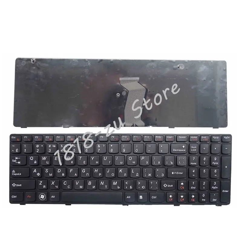 Новинка для lenovo G580 Z580A G585 Z585 G590 с рамкой Русская раскладка сменная красная черная