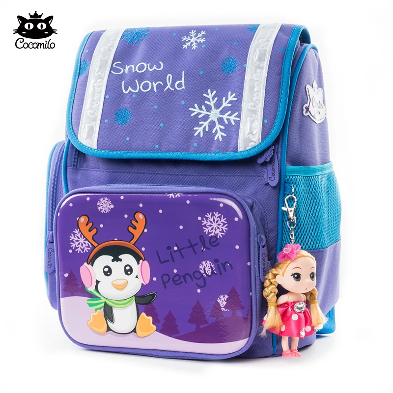 Cocomilo детский школьный рюкзак для мальчиков с мультяшным рисунком, школьная сумка, ортопедические рюкзаки, Mochila Infantil, большой для 1-3 класса - Цвет: XCS2A-027