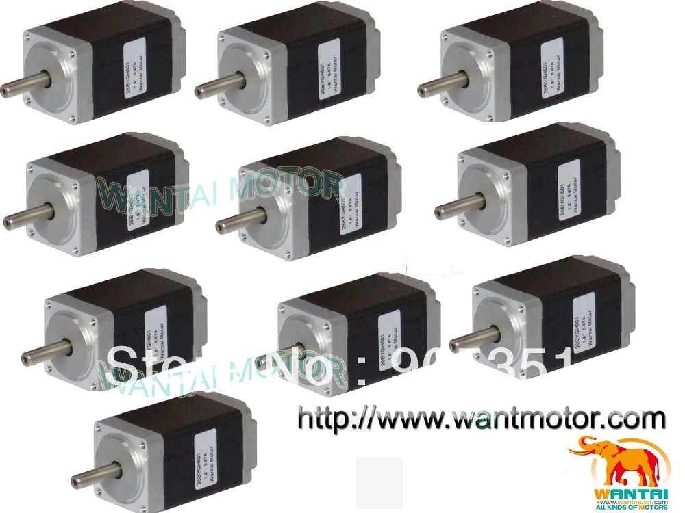 Шаговый электродвигатель Nema11 Wantai 1200g.cm 0.67A 4 провода длина корпуса 51 мм для 3D