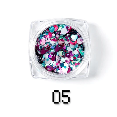 NAILWIND 1 шт. тонкие блестки смешанные мини круглые украшения для ногтей блестящие Маникюр накладные ногти дизайн DIY Гель-лак Инструменты - Цвет: N508605