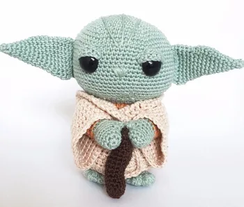 

crochet toys amigurumi handmade rattle doll monster model number ES0116