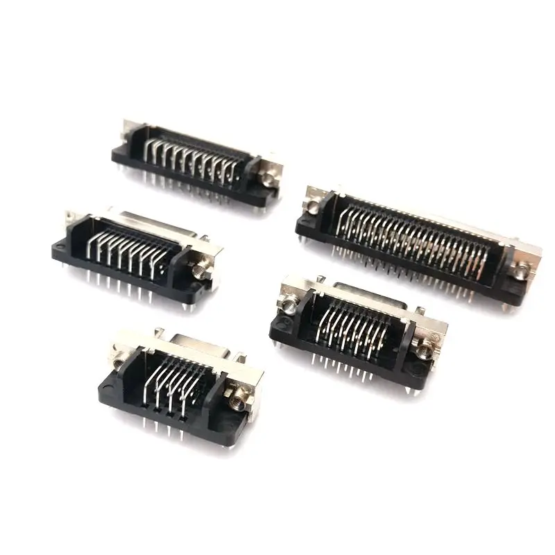 20 pces dbtype femea scsi conectores 14 20 26 36 50 pinos 90 graus 01