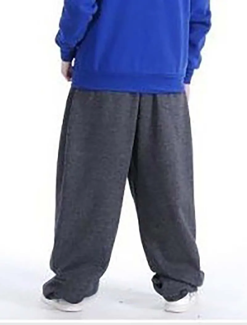 Мода Хип-хоп уличной шаровары Штаны Для мужчин пот Штаны Свободные мешковатые бегунов Штаны хлопка повседневные штаны мужской одежды