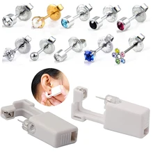 1pc unidade de perfuração de orelha estéril descartável cartilagem tragus helix piercing gun sem dor piercer ferramenta kit máquina parafuso prisioneiro escolher design