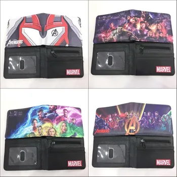 

Superhero: Endgame Infinity War Cartoon Wallet Captain Men Card Holder Coin Pocket Womens Wallets And Purses Gift