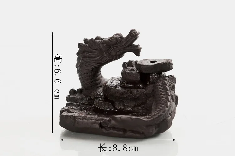 Newest Dragon Incense Burners Smoke Backflow Best Cone Censer Stick Holder mini Office Desk Home Decor Teahouse Ornament