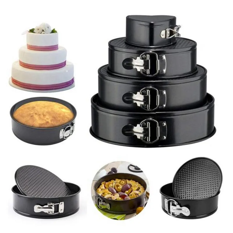 

Cake Pan 4/7/9/10 Inch Baking Mold Pan Bakeware Tools DIY Non-stick Cheesecake Pans Bread Molds Dishes Kitchen Cooking Tools Set